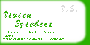 vivien sziebert business card